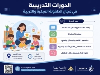 دورات تدريبية متخصصة في مجال الطفولة المبكرة والتربية